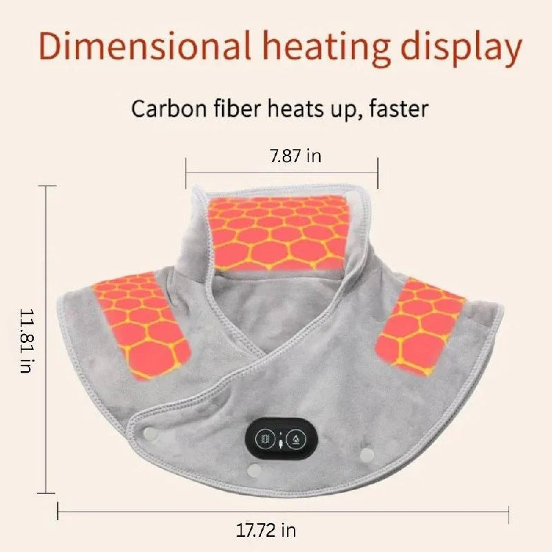 Electric Neck and Shoulder Heating Wrap with 3 Level Temperature Control and Auto Timer