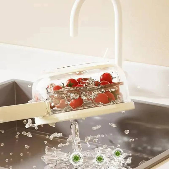Dual Function Colander and Mixing Bowl Set with Removable Strainer Basket