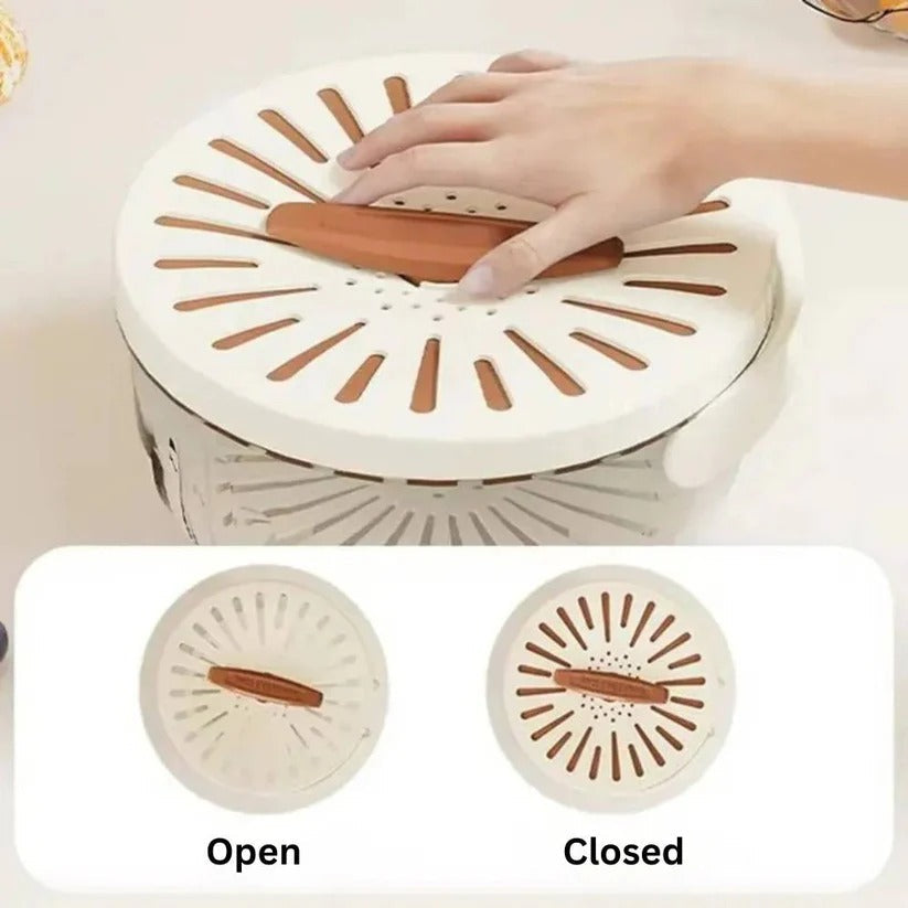 Dual Function Colander and Mixing Bowl Set with Removable Strainer Basket