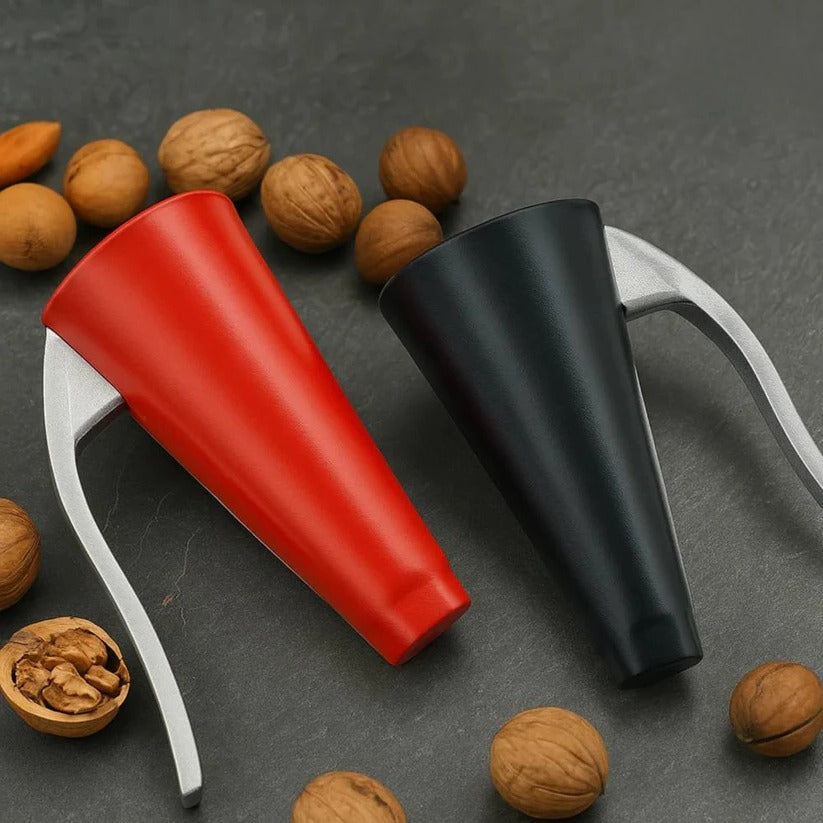 Stainless Steel Nut Cracker Tool with Ergonomic Grip Handle