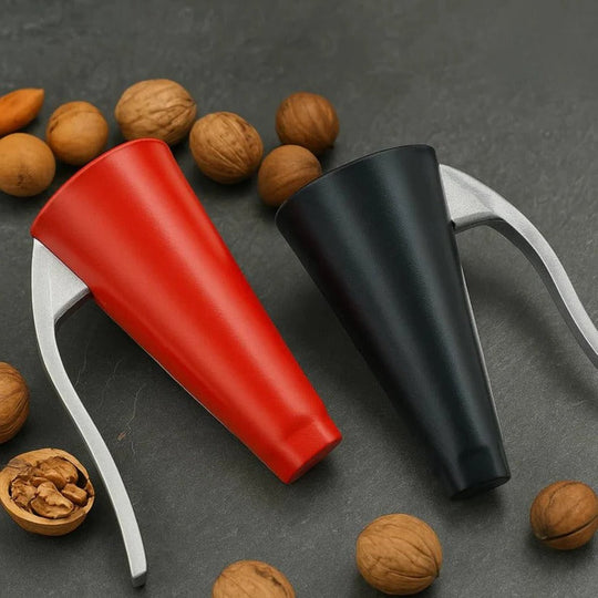 Stainless Steel Nut Cracker Tool with Ergonomic Grip Handle