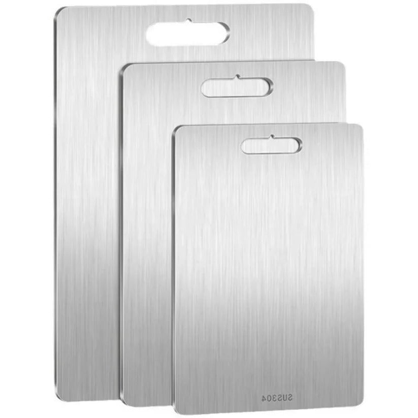 Titanium Coated Cutting Board with Non-Slip Base and Juice Groove