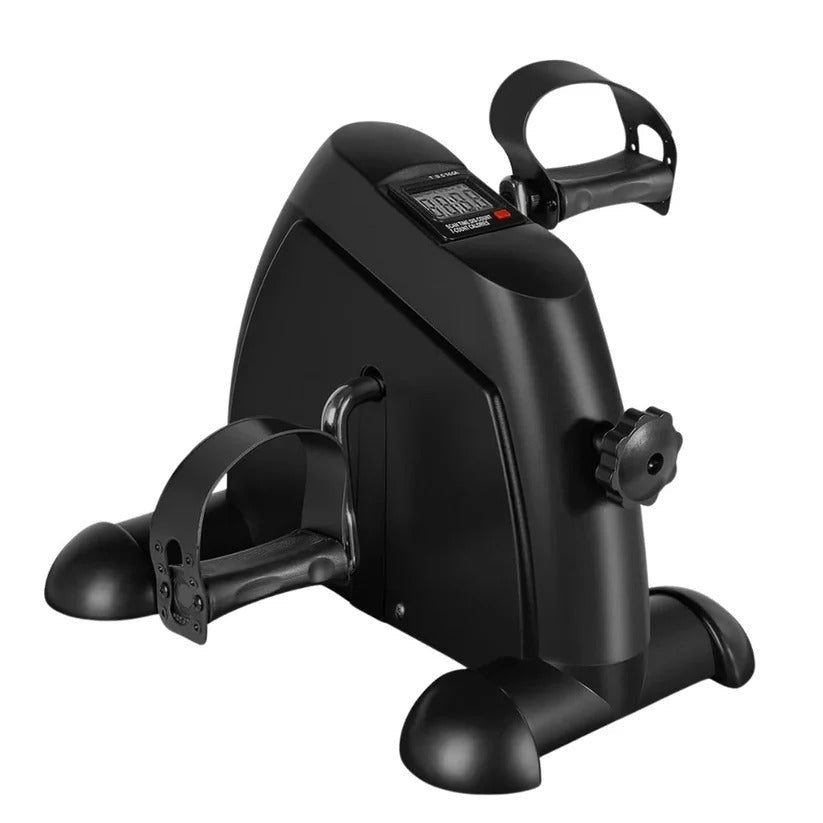 Mini Stationary Foot Cycle with Variable Resistance and LED Display for Seated Workout