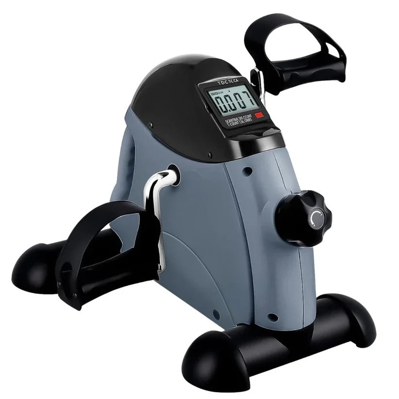 Mini Stationary Foot Cycle with Variable Resistance and LED Display for Seated Workout