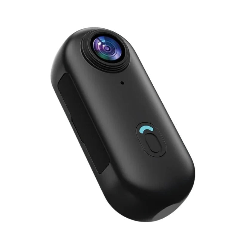 Compact 4K Wearable Action Camera with Waterproof Body and 128GB Internal Memory