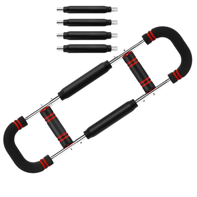Chest Expander with Steel Spring Bars for Arm and Shoulder Training Tool