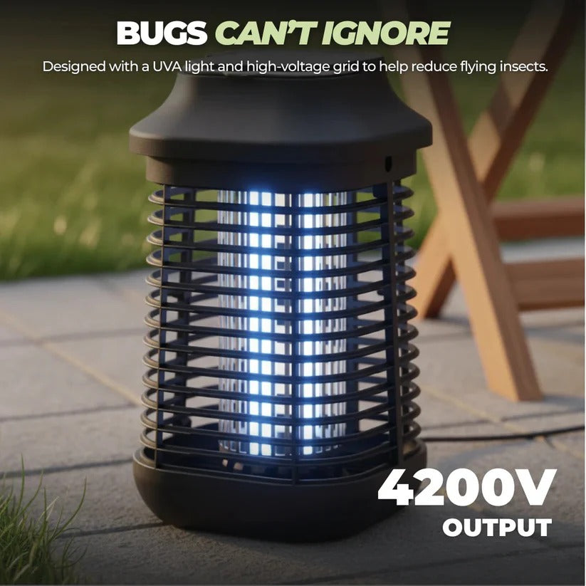 Electric Bug Zapper with 15W UVA Tube for Indoor and Outdoor Areas