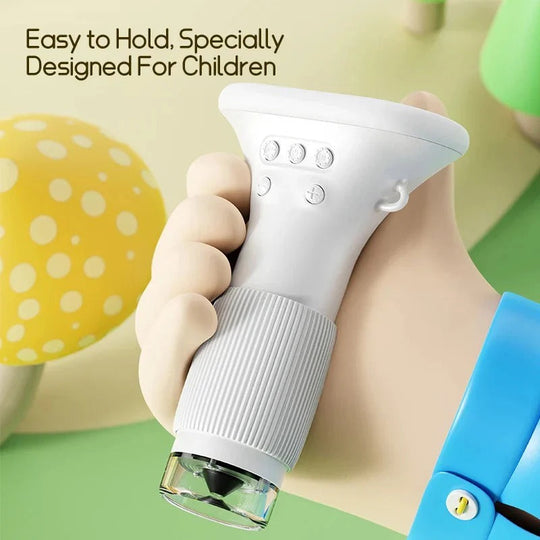 Portable 1000X Handheld Microscope for Kids - Nature and STEM Learning Use