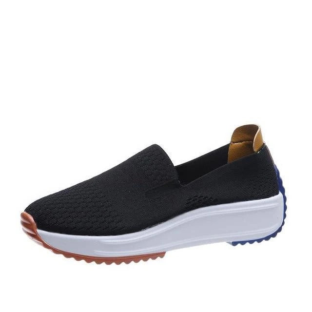 Slip On Mesh Sneakers for Women with Wide Toe Box and Cushioned Sole