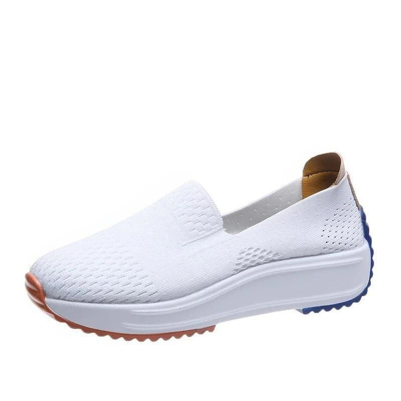 Slip On Mesh Sneakers for Women with Wide Toe Box and Cushioned Sole