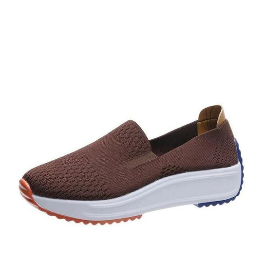 Slip On Mesh Sneakers for Women with Wide Toe Box and Cushioned Sole