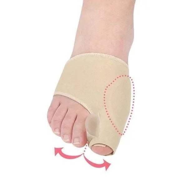 Silicone Gel Toe Sleeve with Fabric Metatarsal Cushion Wrap