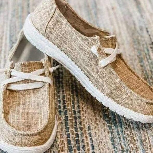 Women's Wide Toe Box Canvas Sneakers with Stretch Band and Cushioned Insole