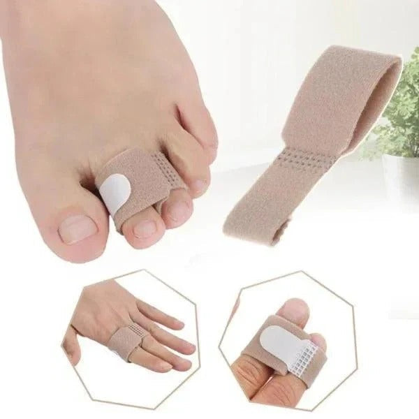 Dual Loop Toe Knuckle Cushion Pad with Silicone Protective Wrap
