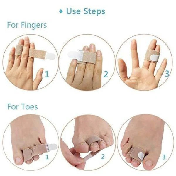 Dual Loop Toe Knuckle Cushion Pad with Silicone Protective Wrap