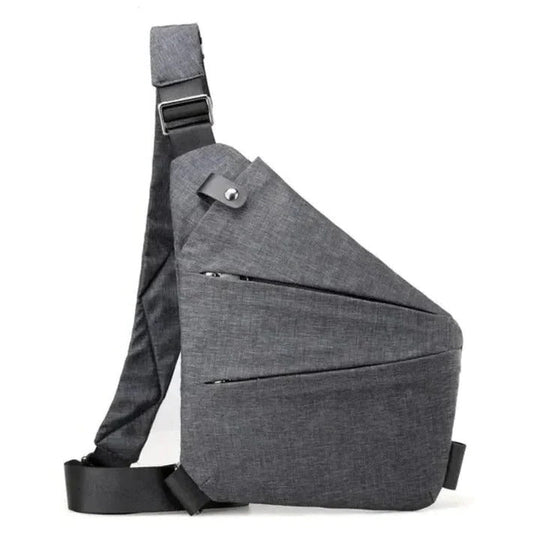 Unisex Crossbody Bag with Hidden Zipper and Secure Design