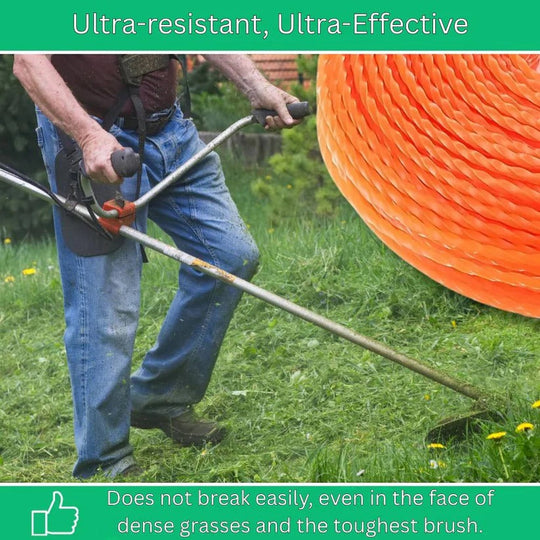 Twisted Nylon Trimmer Line for Garden and Lawn Maintenance