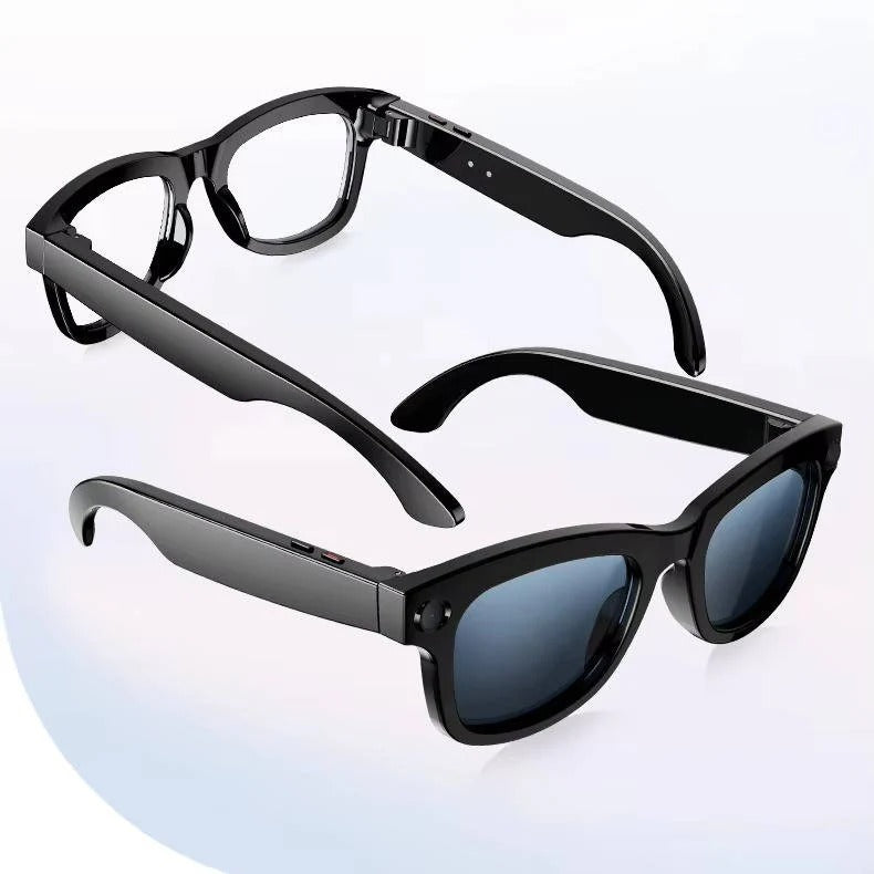 Smart Glasses with Built-In Video Camera and Bluetooth Audio