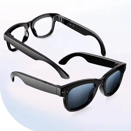 Smart Glasses with Built-In Video Camera and Bluetooth Audio