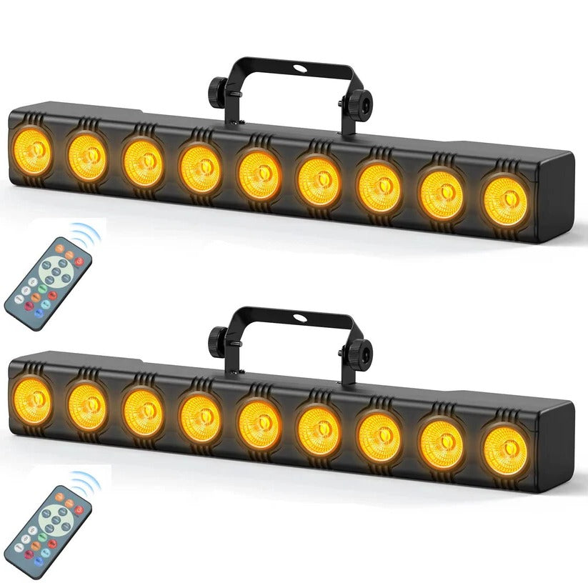 36W RGBW LED Wash Light Bar, DMX DJ Stage Uplight with Remote for Parties