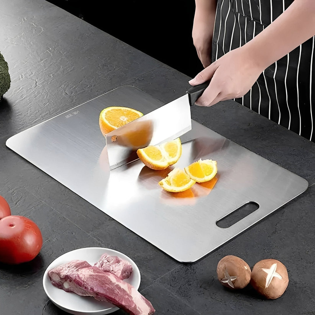 Stainless Steel Kitchen Cutting Board for Meat, Vegetables and Fruit