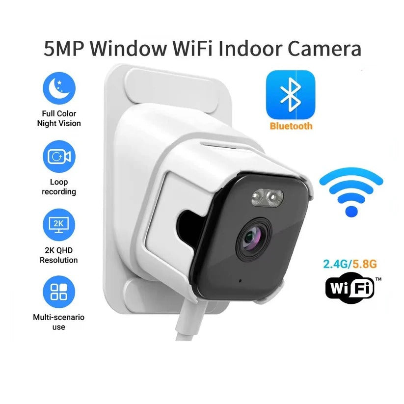 Wi-Fi Window Camera with Colour Night Vision and Two-Way Audio