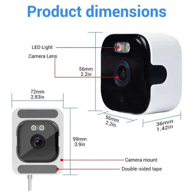 Wi-Fi Window Camera with Colour Night Vision and Two-Way Audio