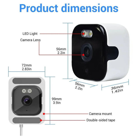 Wi-Fi Window Camera with Colour Night Vision and Two-Way Audio