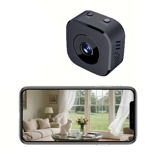 Mini 4K Wi-Fi Indoor Security Camera with Night Vision and Motion Alerts