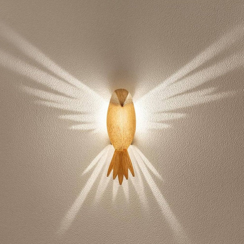 3D Bird Wing Projection Wall Light for Indoor Decorative Lighting