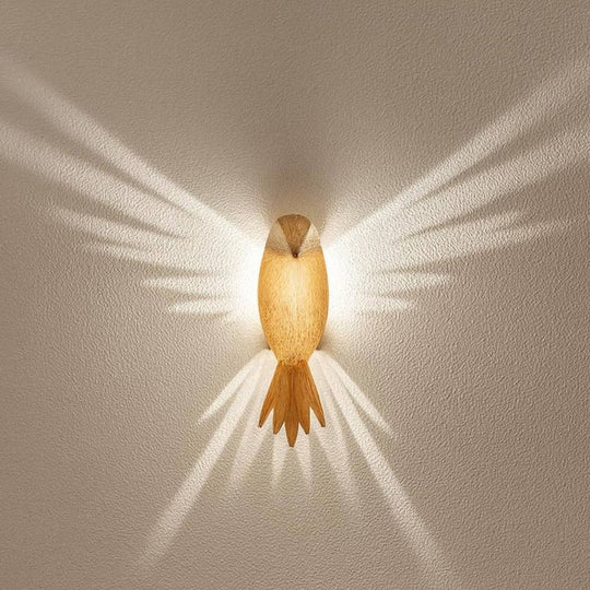 3D Bird Wing Projection Wall Light for Indoor Decorative Lighting