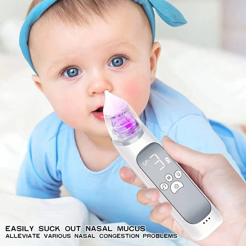 Rechargeable Electric Nasal Aspirator for Babies, 3 Suction Modes with Music