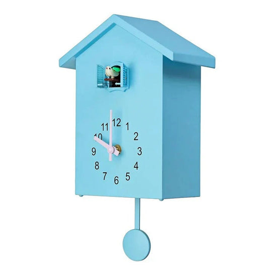Ornamental Wall Clock with Bird Accent and Adjustable Sound