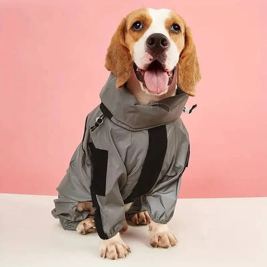 Waterproof Dog Raincoat with Adjustable Fit