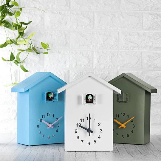 Ornamental Wall Clock with Bird Accent and Adjustable Sound