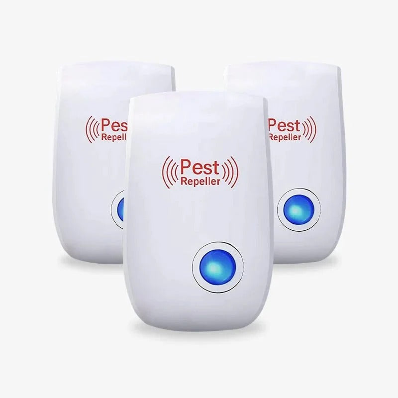Ultrasonic Pest Repeller for Indoor Home Use with Single Button Design