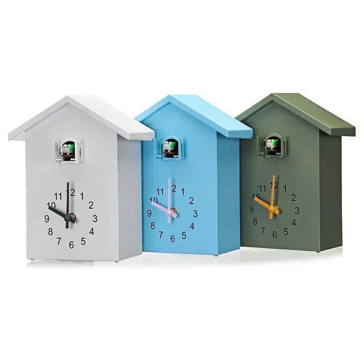 Ornamental Wall Clock with Bird Accent and Adjustable Sound