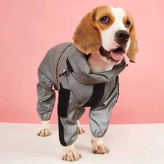 Waterproof Dog Raincoat with Adjustable Fit