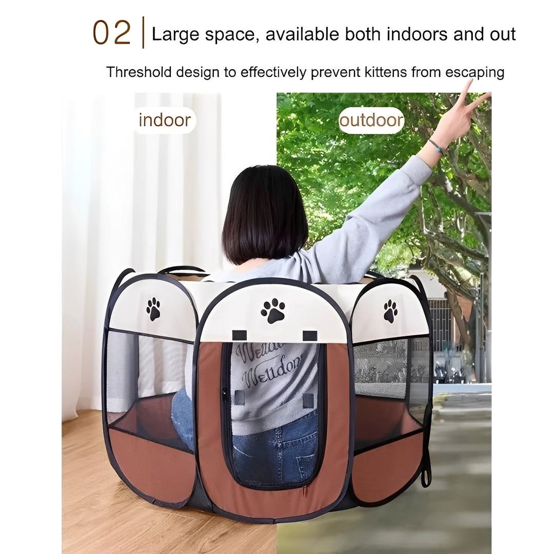 Indoor Outdoor Pet Tent for Cats and Small Dogs
