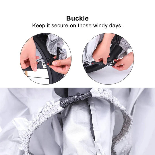 Waterproof Electric Bike Cover with PU Coating and Lock Opening for Outdoor Use