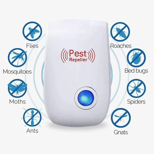 Ultrasonic Pest Repeller for Indoor Home Use with Single Button Design
