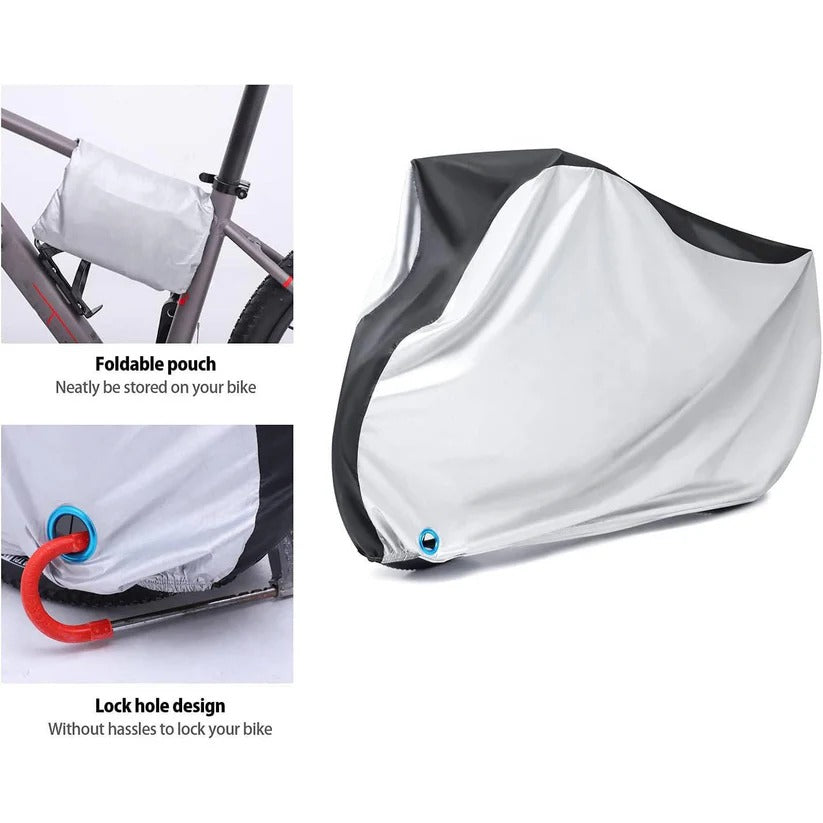 Waterproof Electric Bike Cover with PU Coating and Lock Opening for Outdoor Use