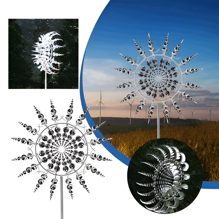 Anti-Rust Magical Metal Windmill, Kinetic Metal Wind Spinners