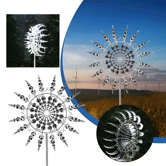 Anti-Rust Magical Metal Windmill, Kinetic Metal Wind Spinners