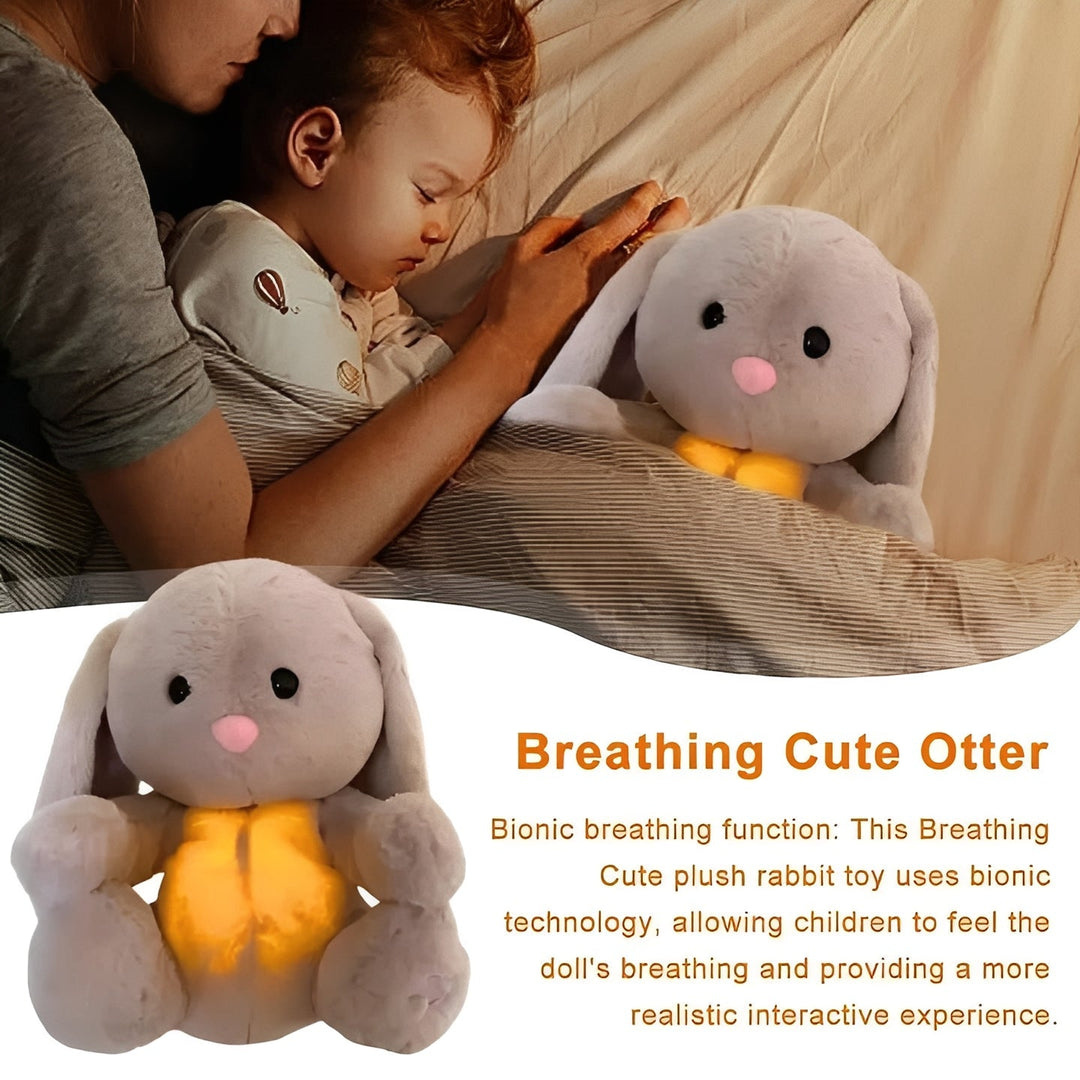 Stuffed Animal Bunny with Breathing Motion Feature