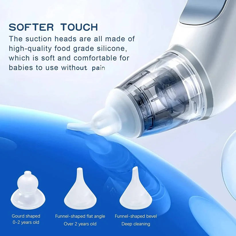 Rechargeable Electric Nasal Aspirator for Babies, 3 Suction Modes with Music