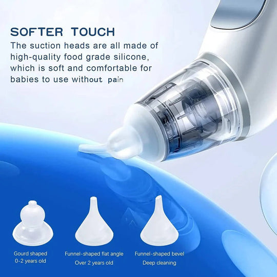 Rechargeable Electric Nasal Aspirator for Babies, 3 Suction Modes with Music