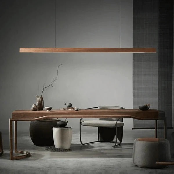 Hanging Pendant Light with Adjustable Height and LED Illumination