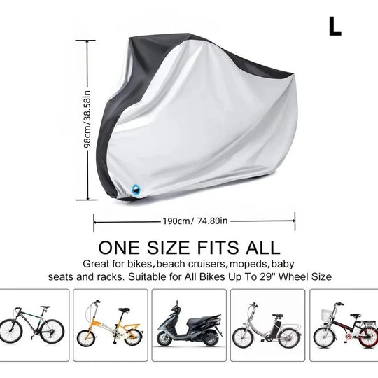 Waterproof Electric Bike Cover with PU Coating and Lock Opening for Outdoor Use