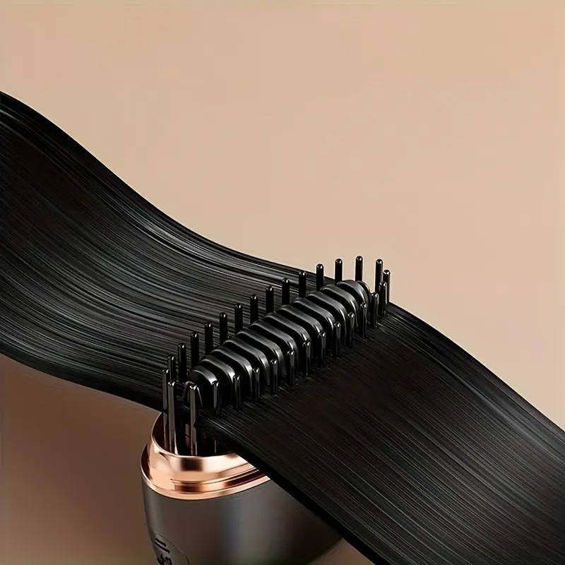 Compact Cordless Heated Straightening Comb, USB Rechargeable